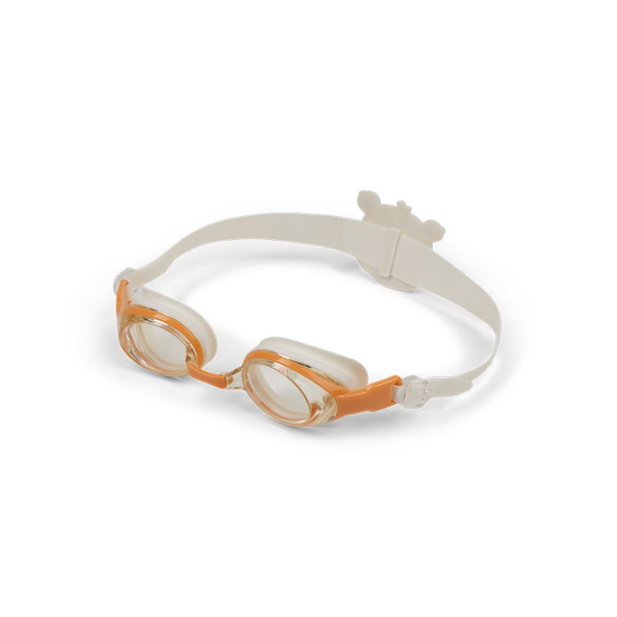 Lunettes de natation enfant beige léopard