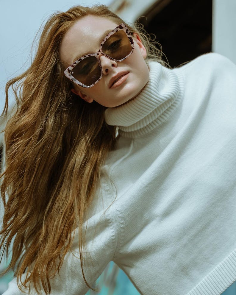 Lunettes de soleil femme luna gold - rean
