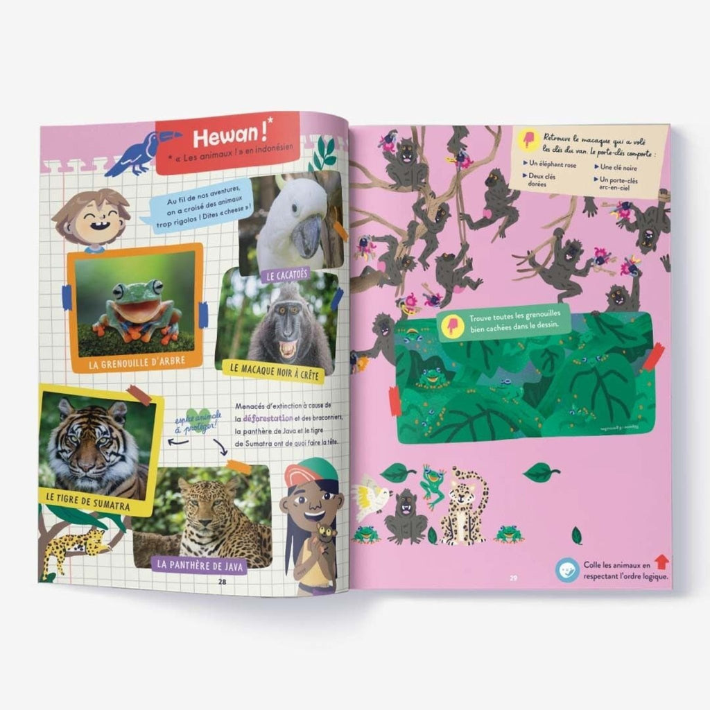 Magazine d'activités pour enfant indonésie - les mini mondes