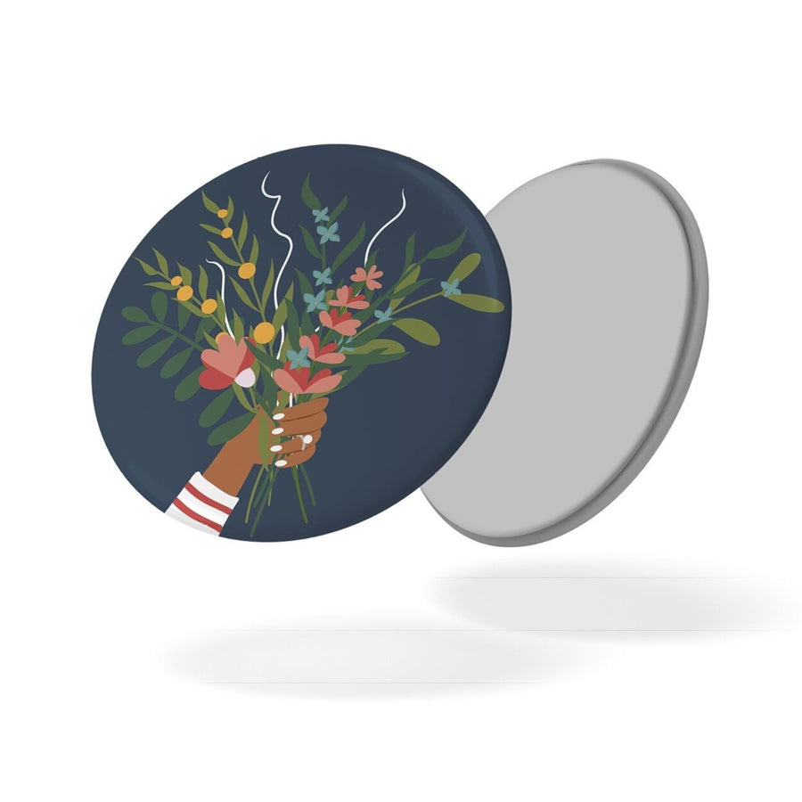 Aimant bouquet de fleurs en velours