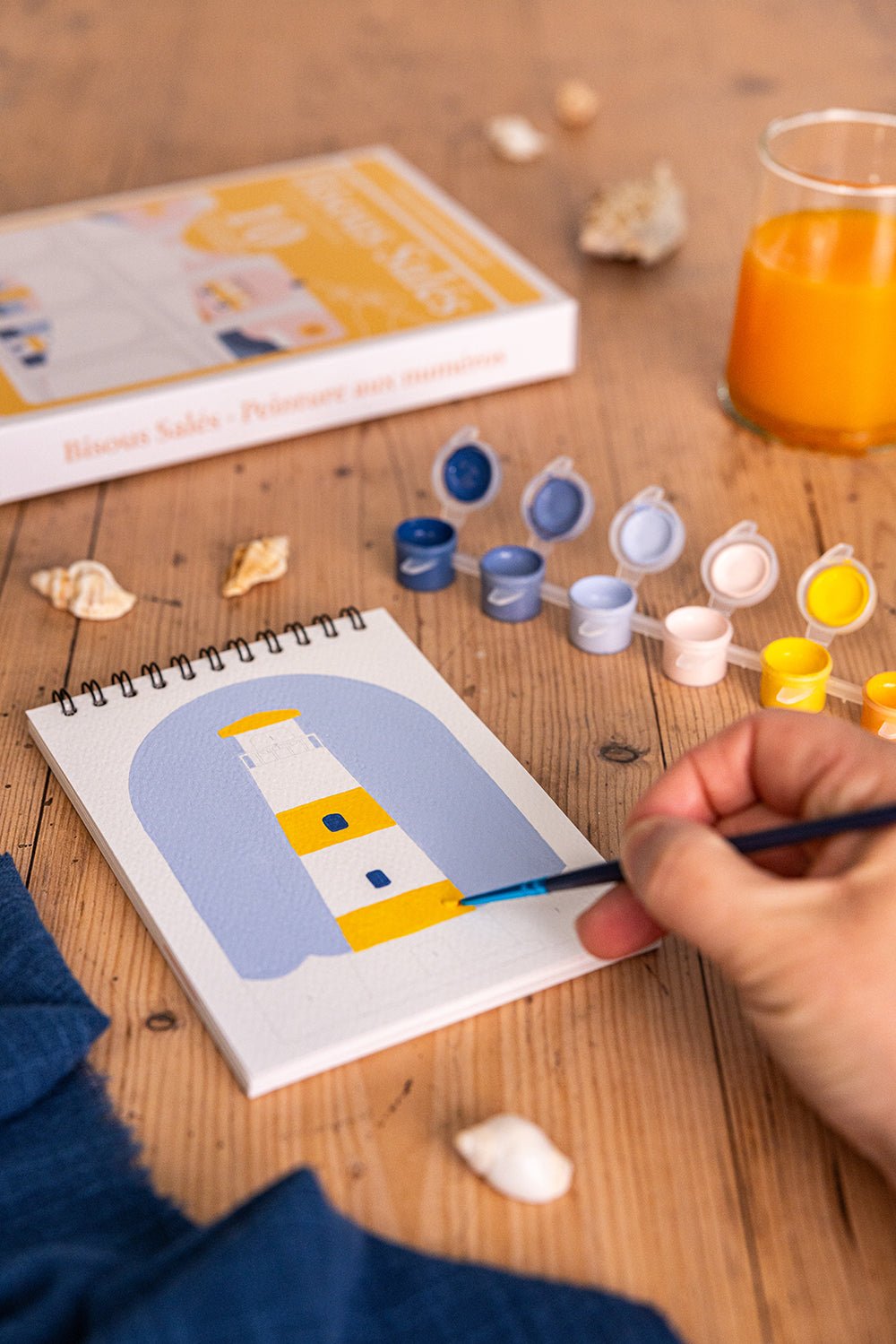 Kit peinture aux numéros adulte Bisous Salés 10 cartes - Maison Joliette - vue 8