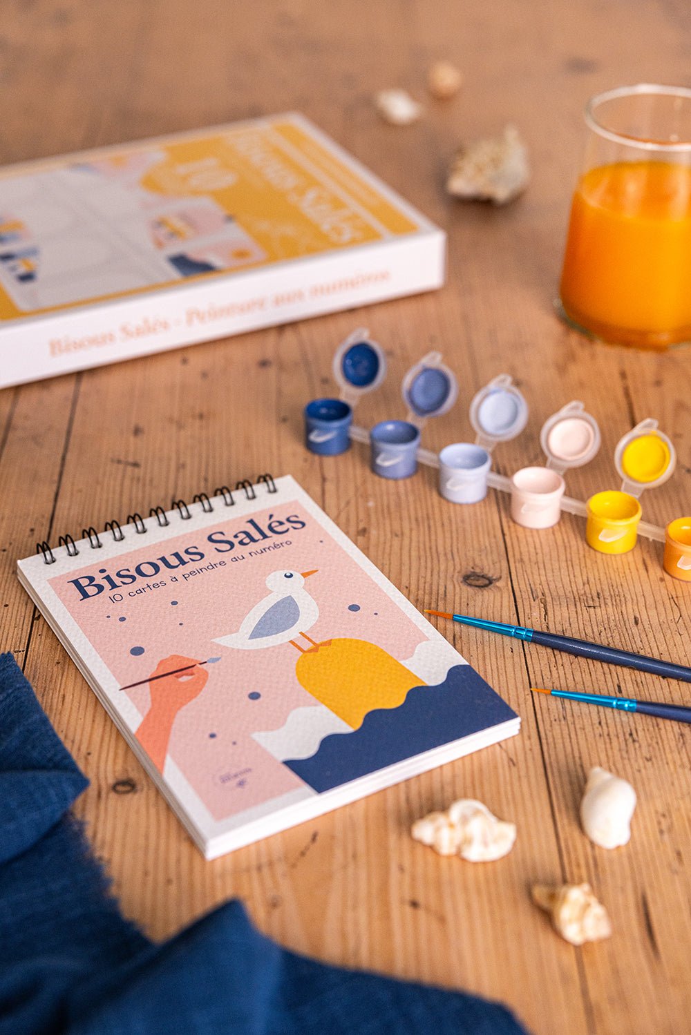 Kit peinture aux numéros adulte Bisous Salés 10 cartes - Maison Joliette - vue 7