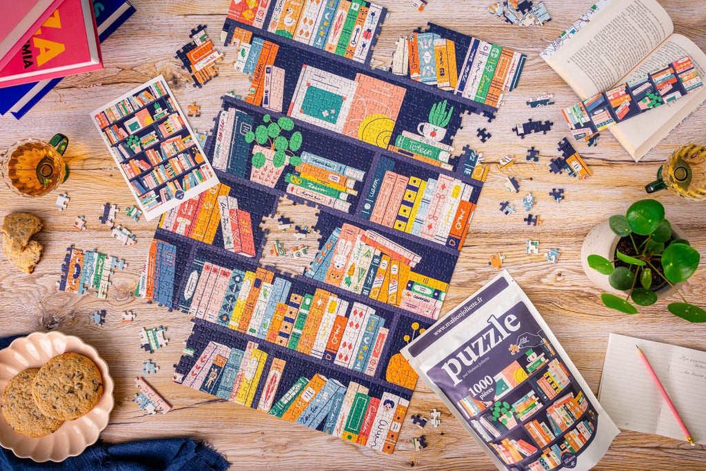 Puzzle adulte 1000 pièces fabriqué en France Book Lovers - Maison Joliette - vue 6