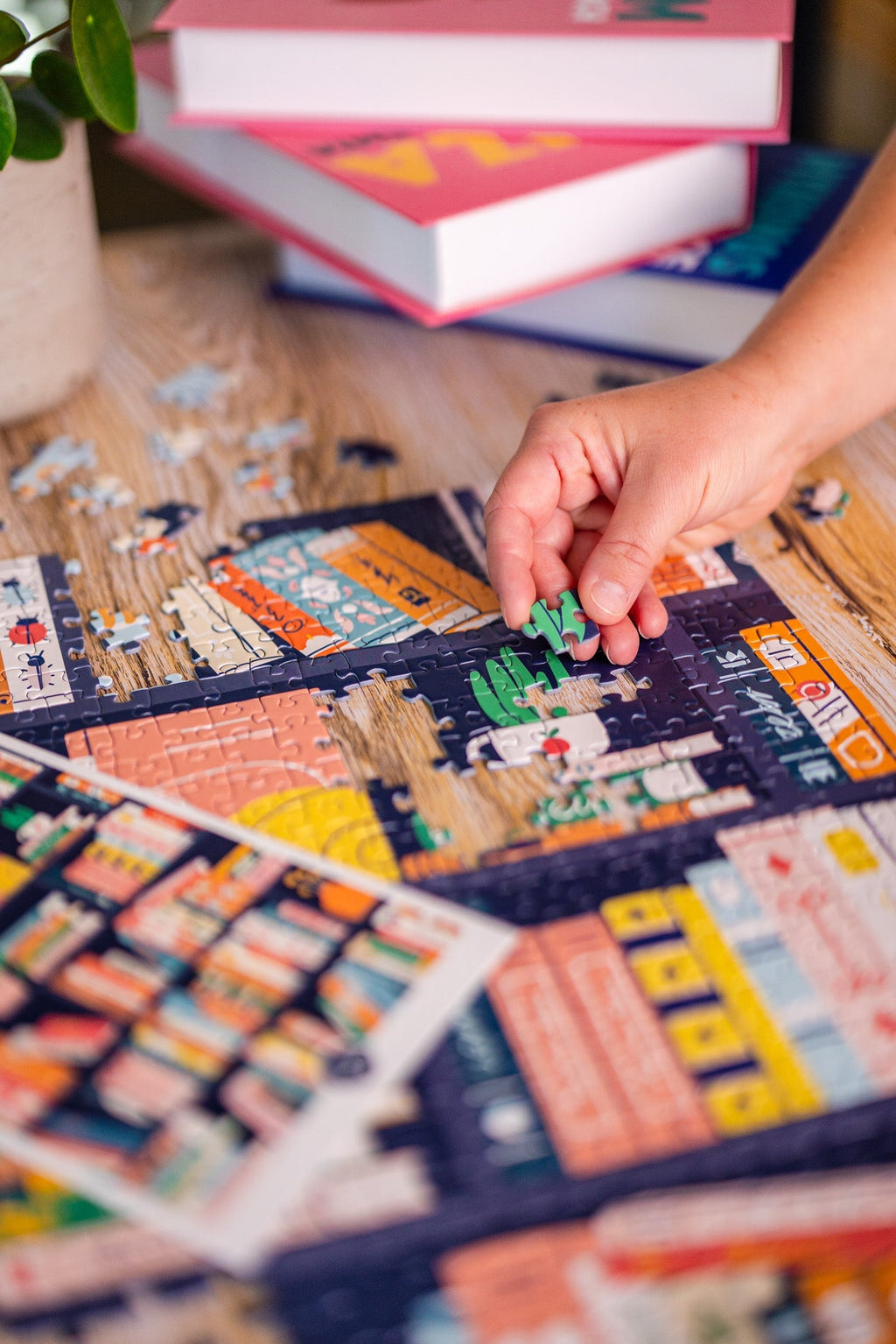 Puzzle adulte 1000 pièces fabriqué en France Book Lovers - Maison Joliette - vue 7