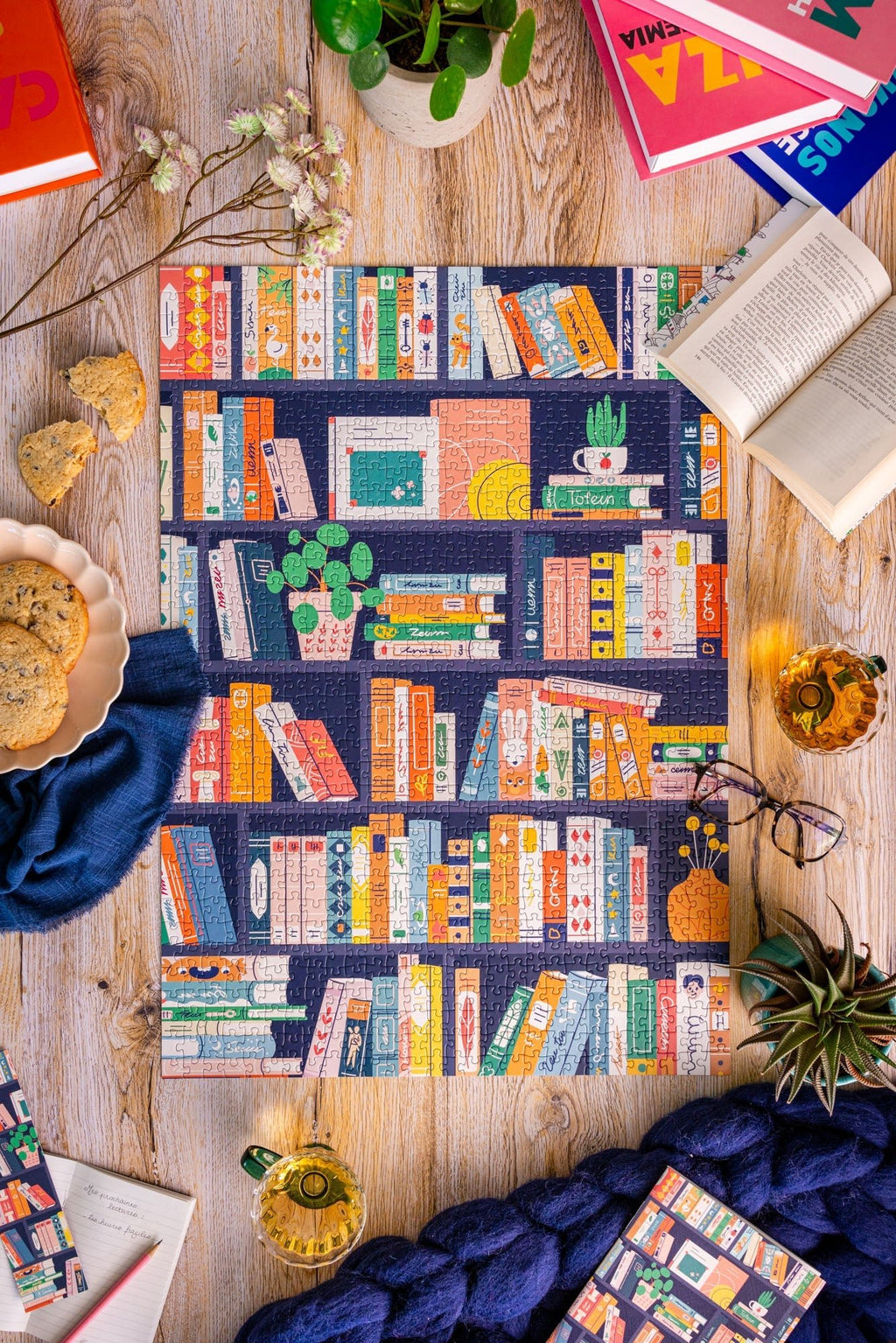 Puzzle adulte 1000 pièces fabriqué en France Book Lovers - Maison Joliette - vue 4