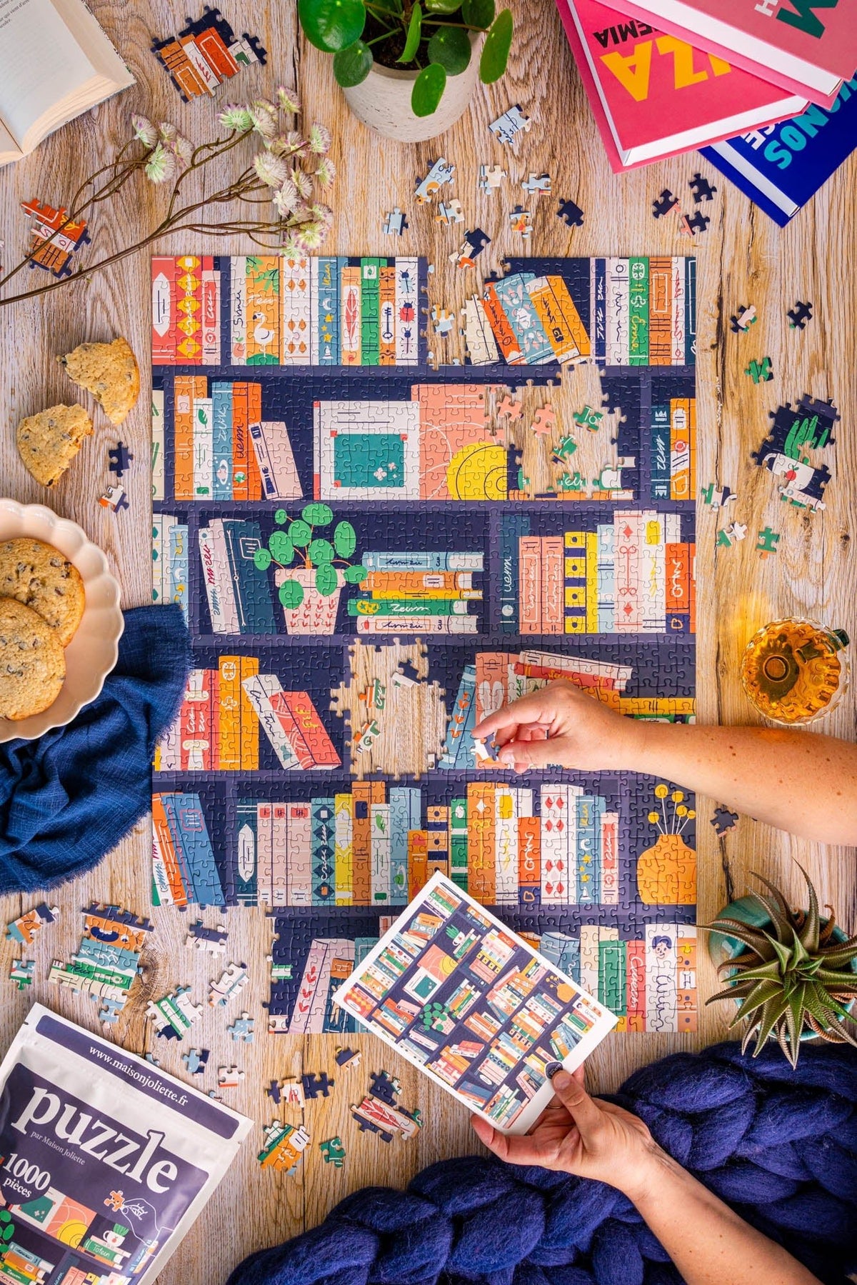 Puzzle adulte 1000 pièces fabriqué en France Book Lovers - Maison Joliette - vue 8