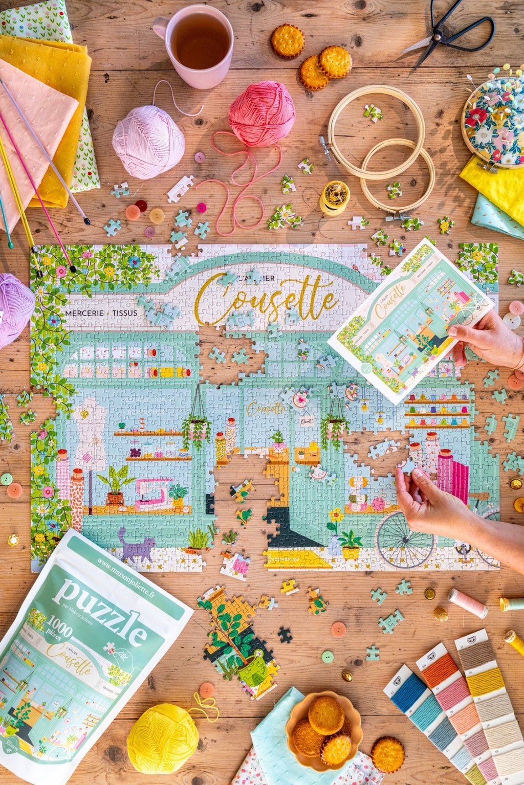 Puzzle adulte 1000 pièces fabriqué en France L’Atelier Cousette - Maison Joliette - vue 9
