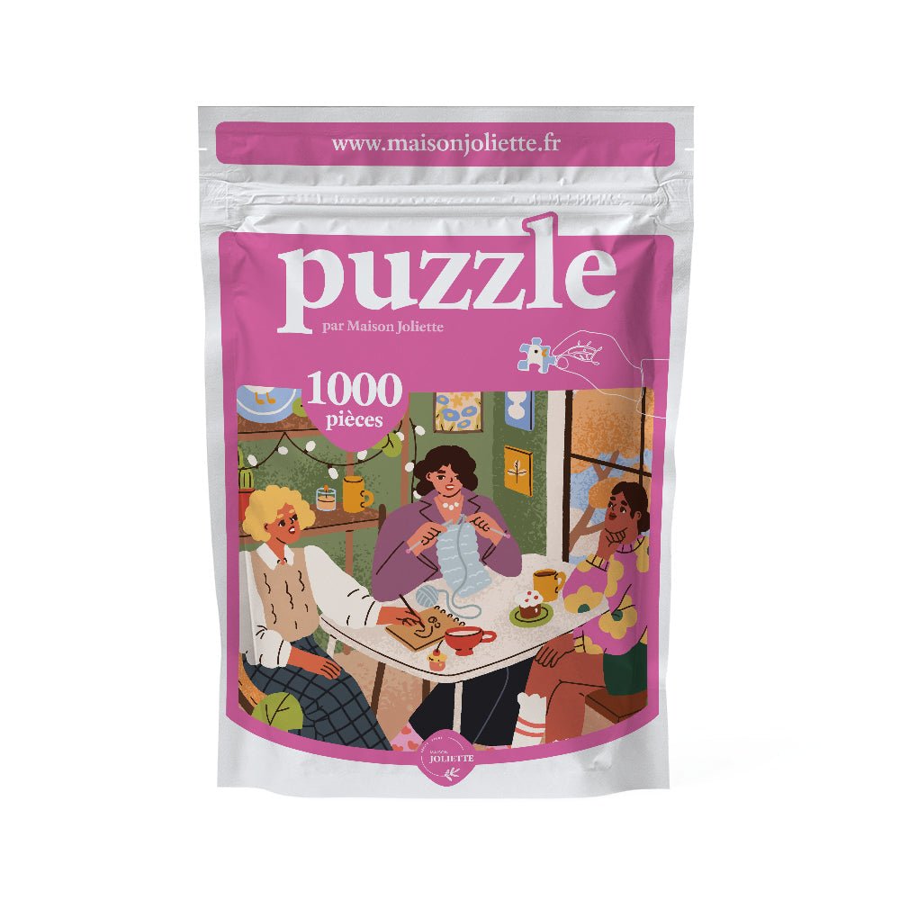Puzzle adulte 1000 pièces fabriqué en France Les Copines - Maison Joliette - vue 2