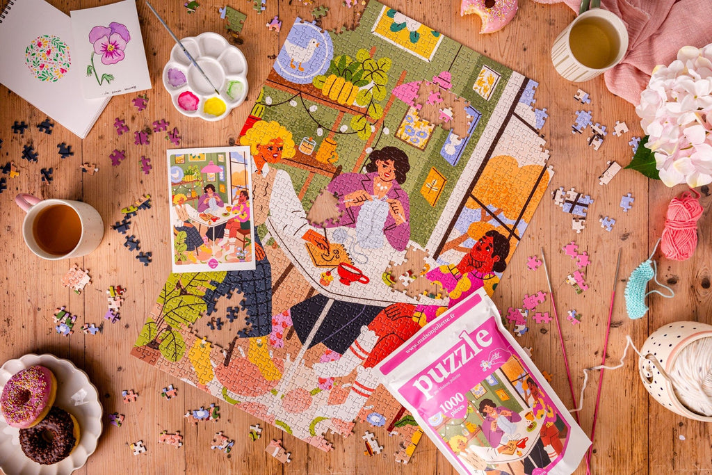 Puzzle adulte 1000 pièces fabriqué en France Les Copines - Maison Joliette - vue 8