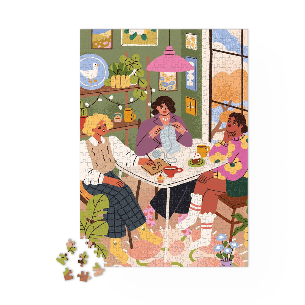 Puzzle adulte 1000 pièces fabriqué en France Les Copines - Maison Joliette