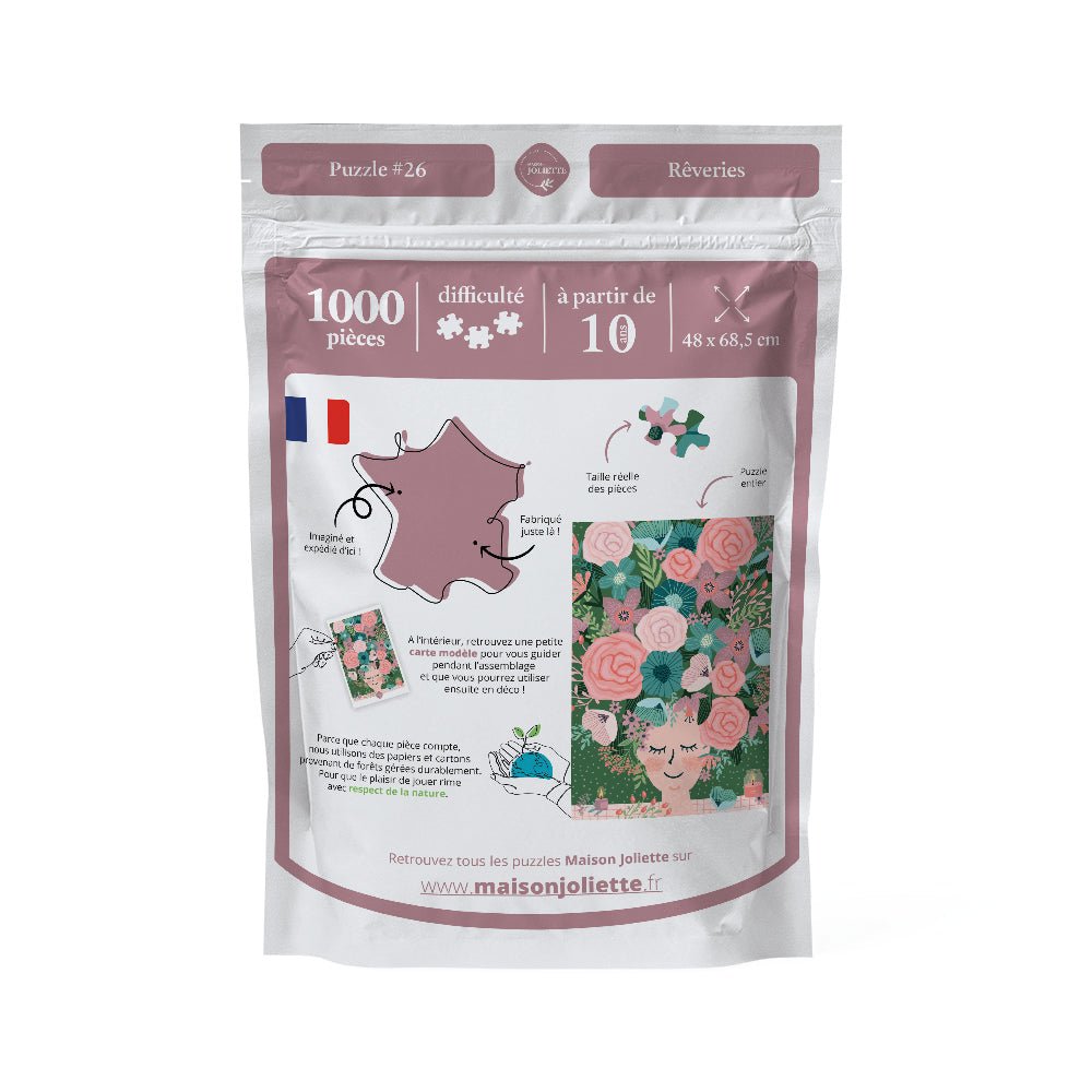 Puzzle adulte 1000 pièces fabriqué en France Rêveries - Maison Joliette - vue 3