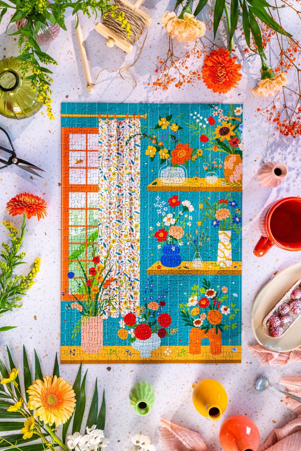 Puzzle adulte 500 pièces fabriqué en France Flower Addict - Maison Joliette - vue 8
