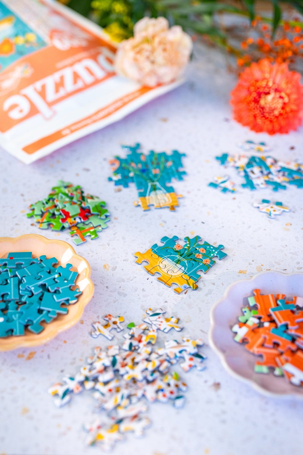Puzzle adulte 500 pièces fabriqué en France Flower Addict - Maison Joliette - vue 3