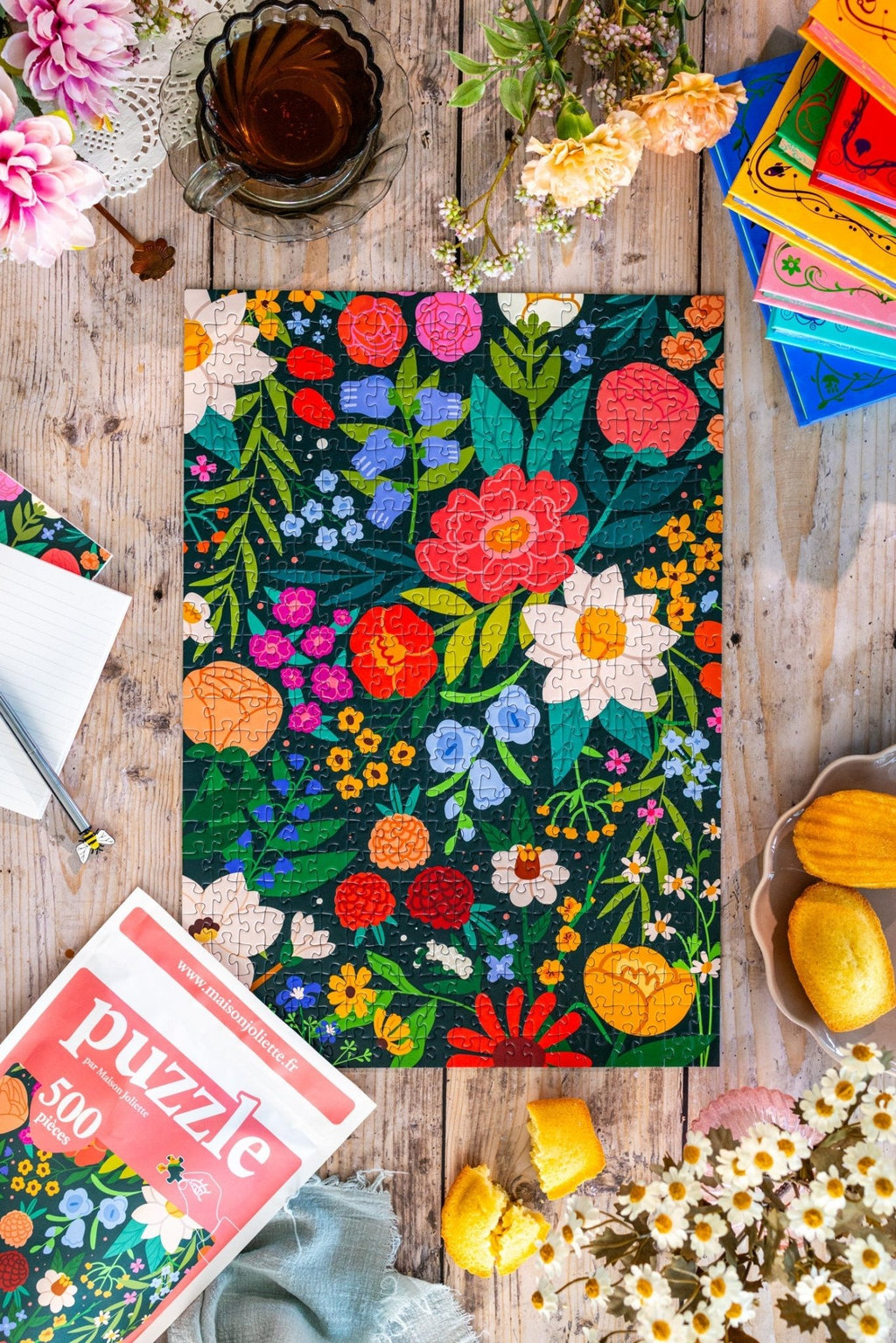 Puzzle adulte 500 pièces fabriqué en France Poésie Sauvage - Maison Joliette - vue 2