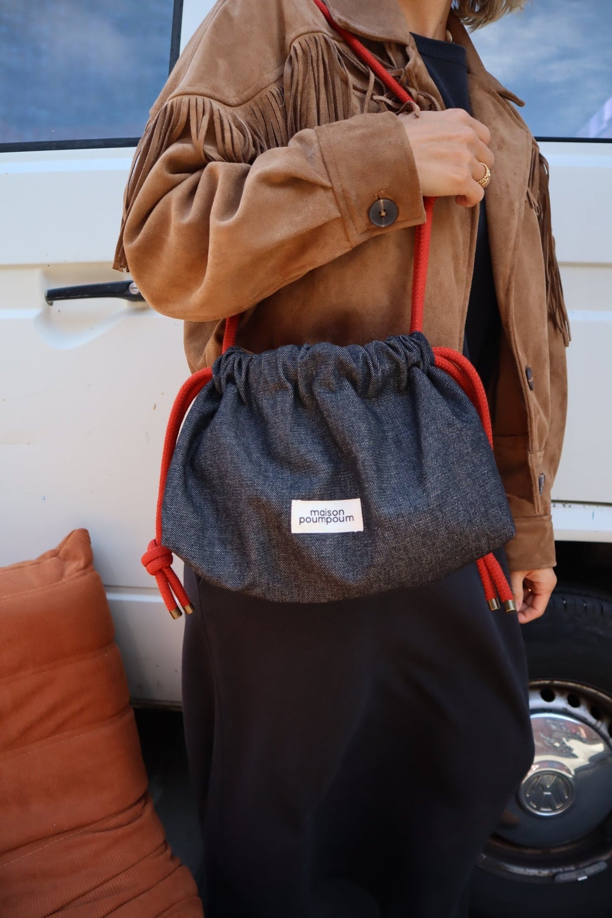 Sac bourse femme Le Raoul Jean Noir - vue 3
