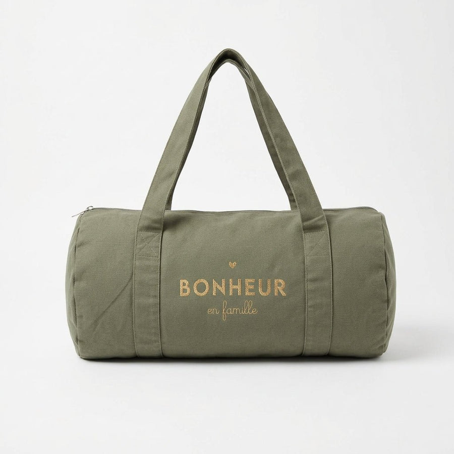 Sac polochon en coton Bonheur en Famille