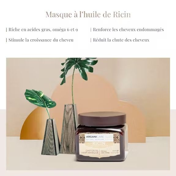 Masque cheveux renforçateur ricin - arganicare