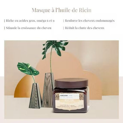 MASQUE CHEVEUX RENFORÇATEUR RICIN - Arganicare