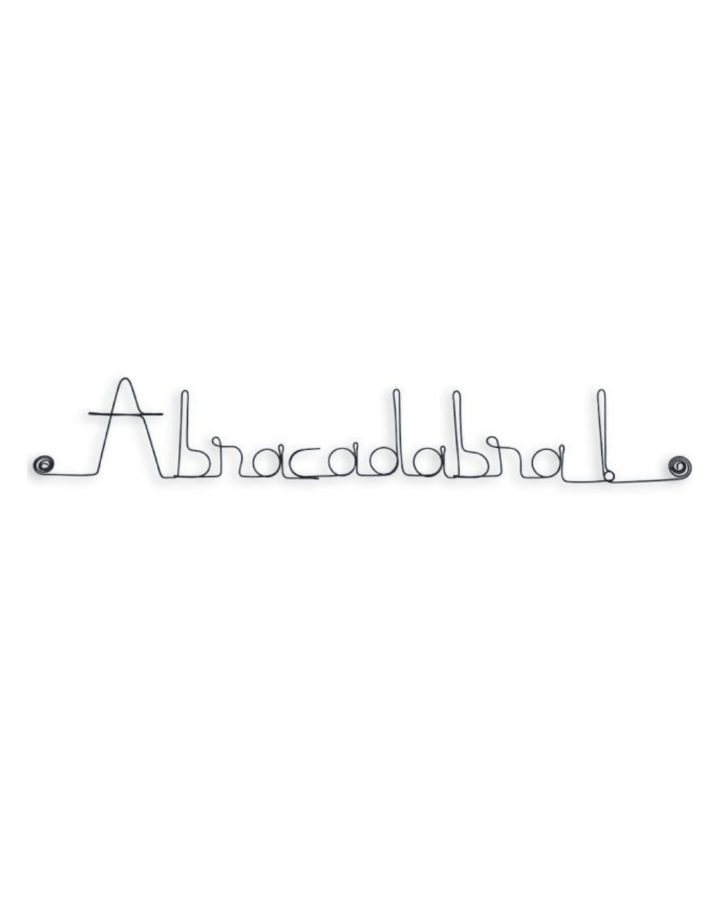 Message mural en fil de fer "abracadabra" - bijoux de mur