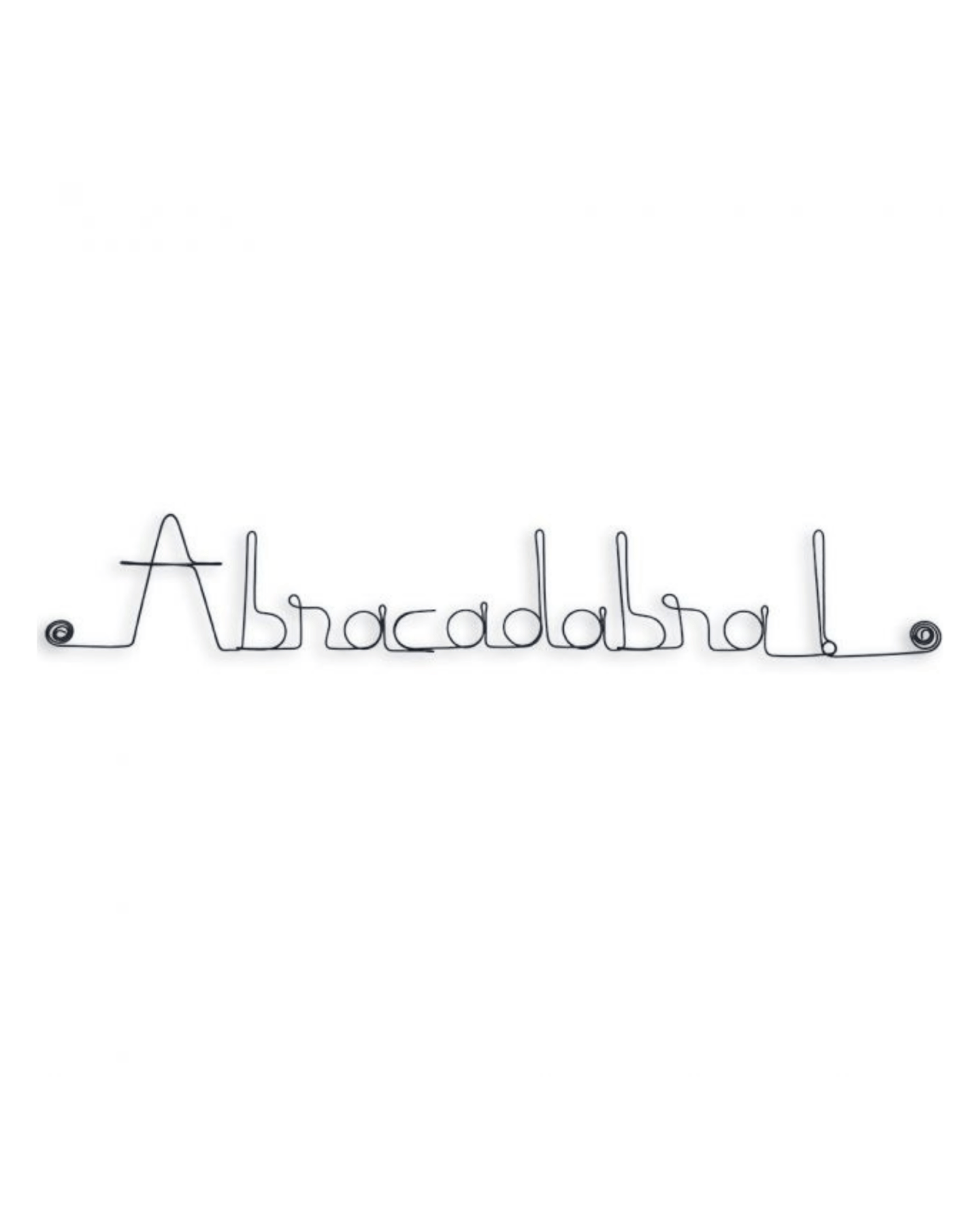 MESSAGE MURAL EN FIL DE FER &quot;ABRACADABRA&quot; - Bijoux de Mur - Lili Margaret