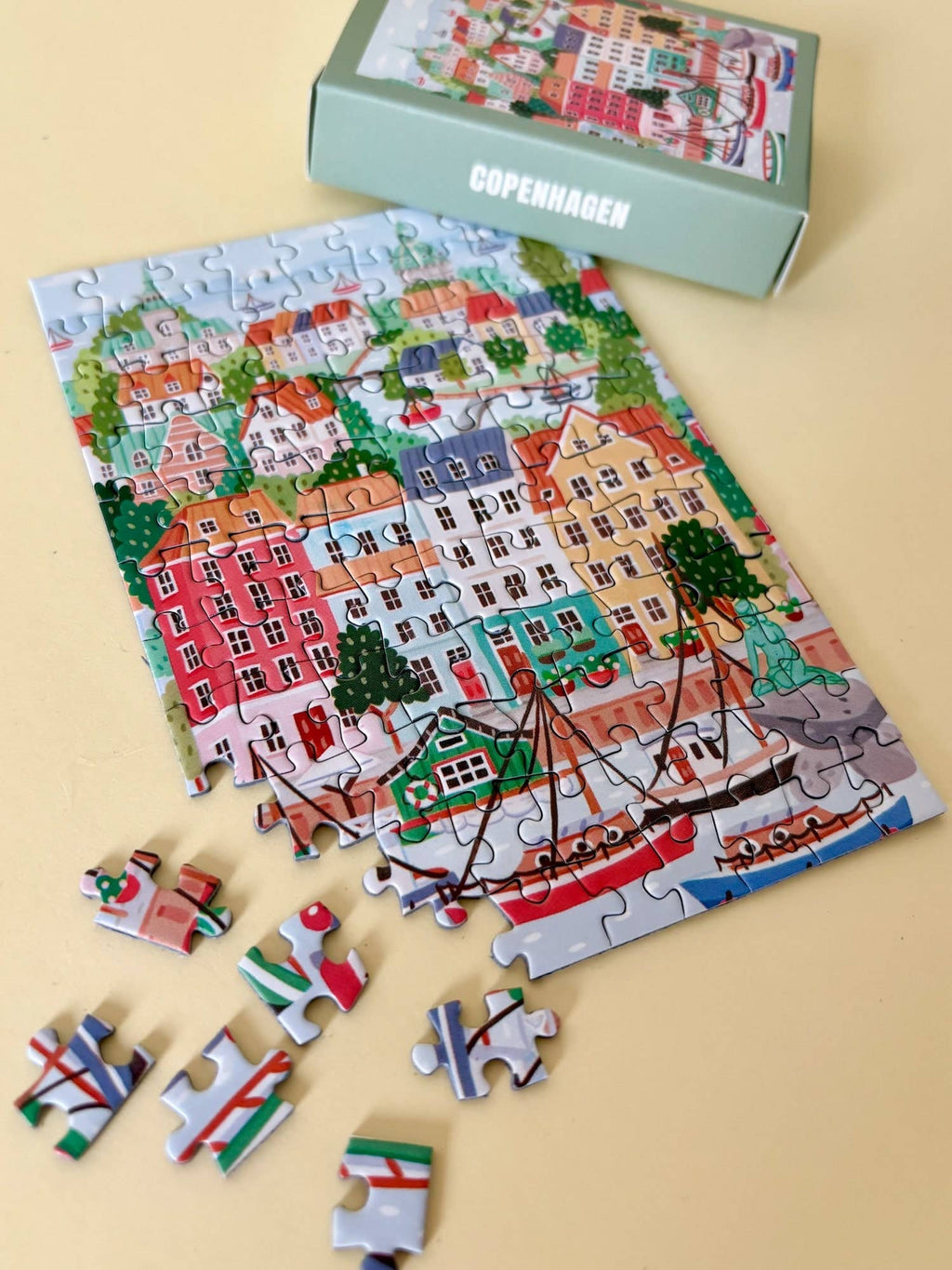 Mini - Puzzle Copenhague 99 pièces - Piecely