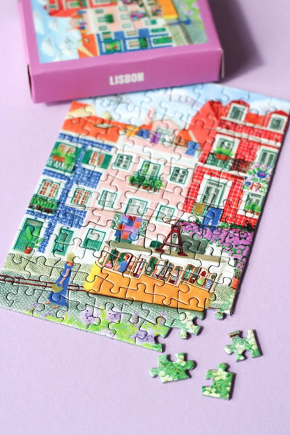 Mini - puzzle Lisbonne 99 pièces - Piecely - Lili Margaret