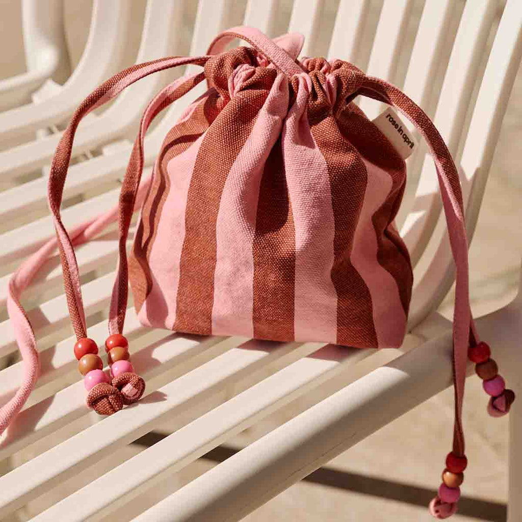 Mini sac - Billie Rayures Brick / Pink