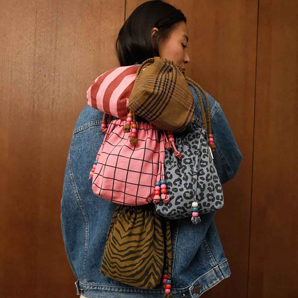 Mini sac - Billie Rayures Brick / Pink