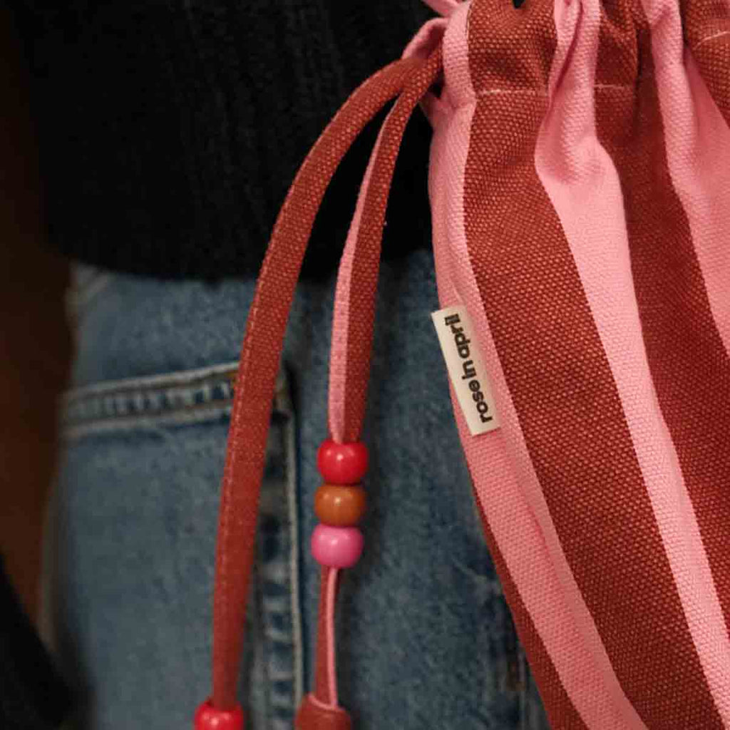 Mini sac - Billie Rayures Brick / Pink