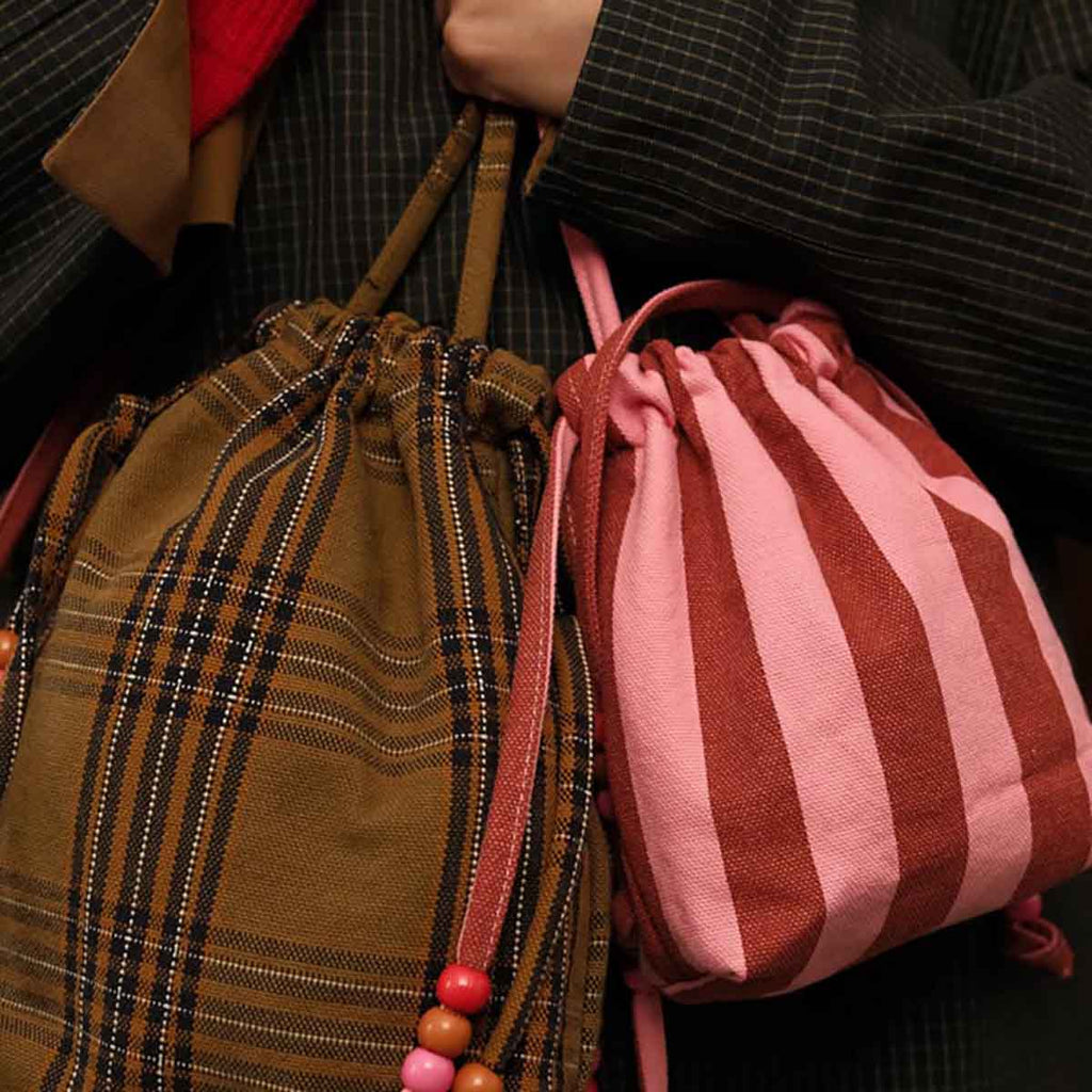 Mini sac - Billie Rayures Brick / Pink