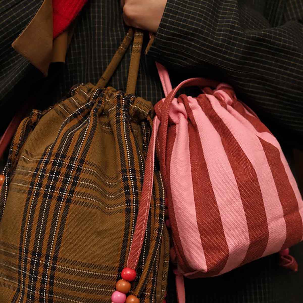 Mini sac - Billie Rayures Brick / Pink