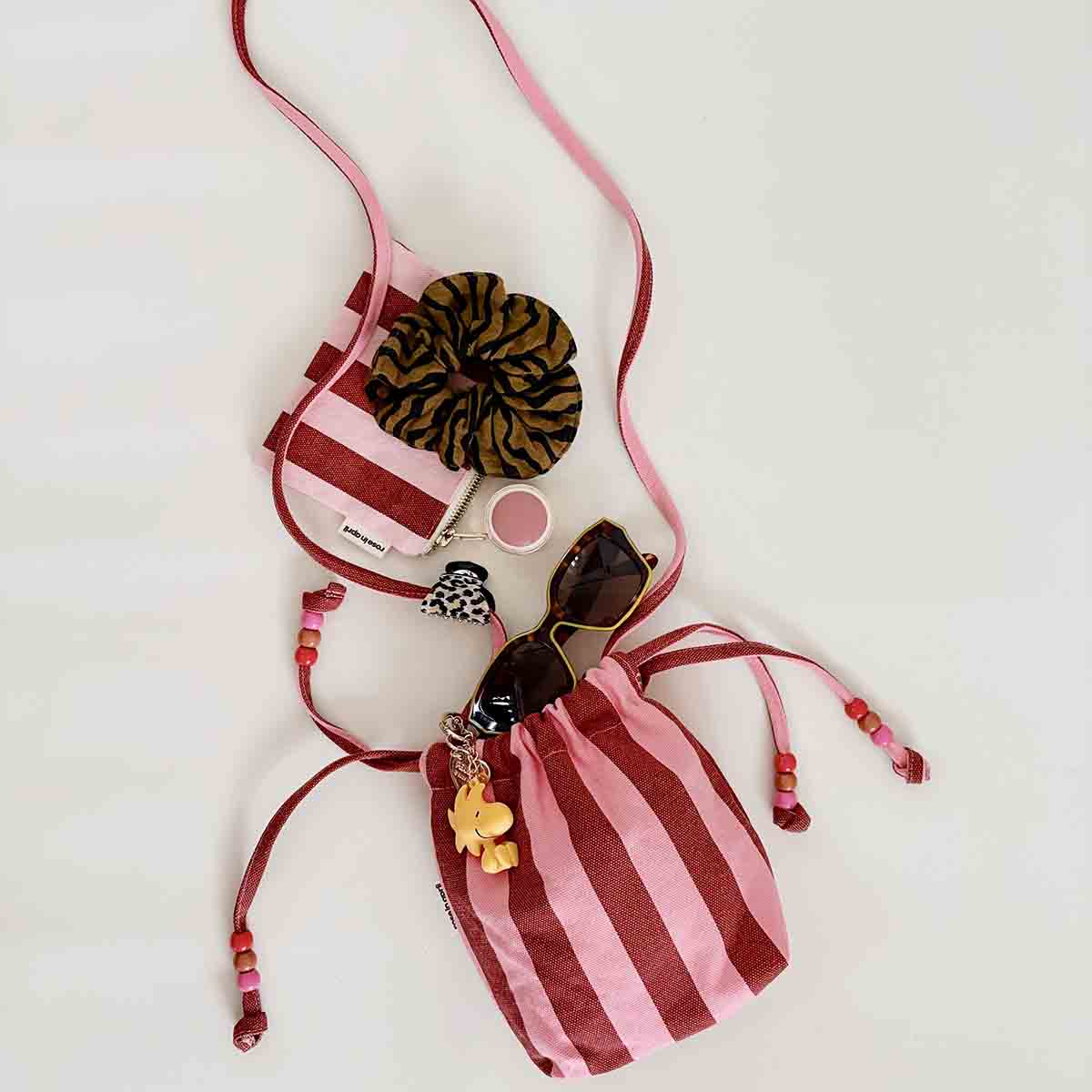 Mini sac - Billie Rayures Brick / Pink