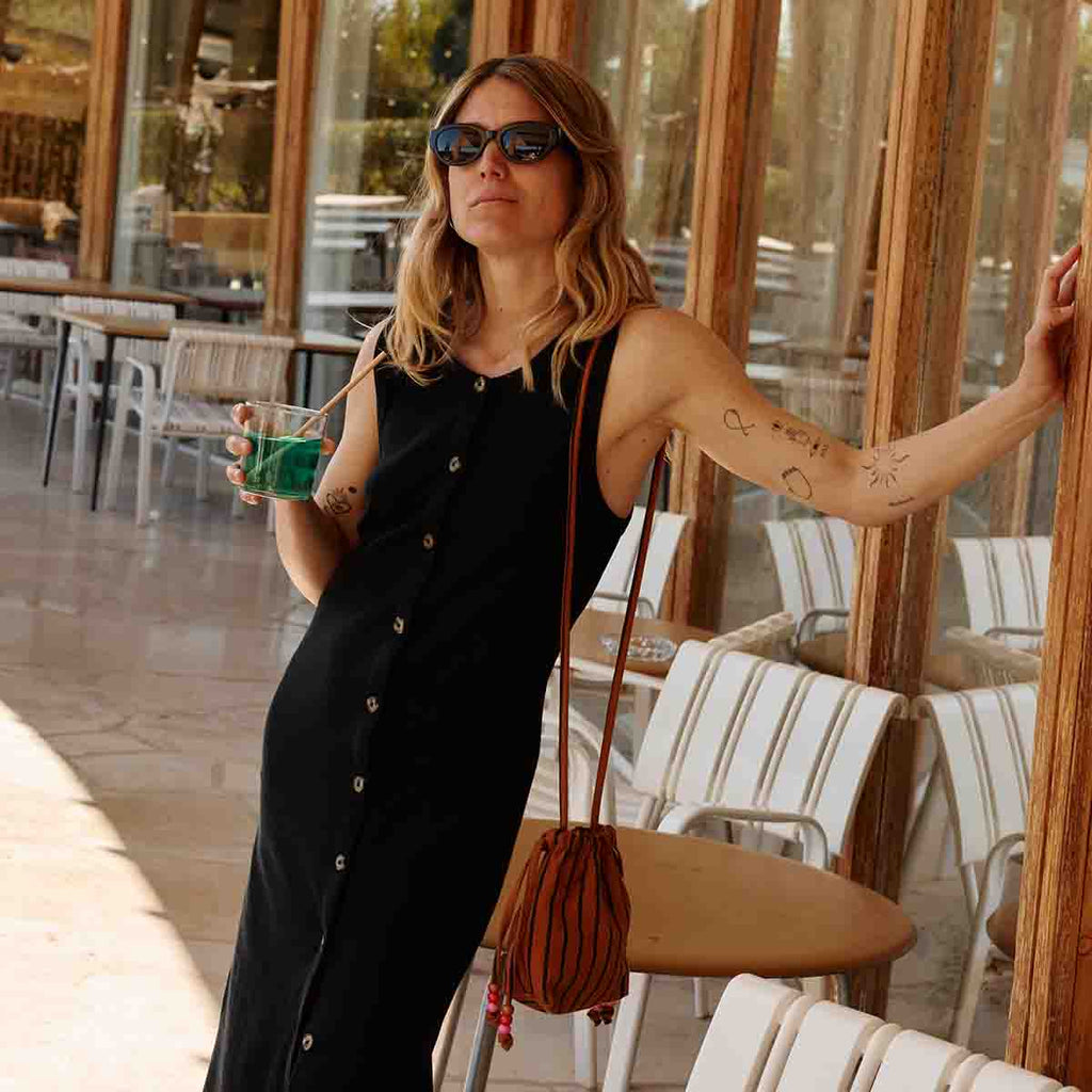 Mini sac - Billie Rayures Tennis Ginger