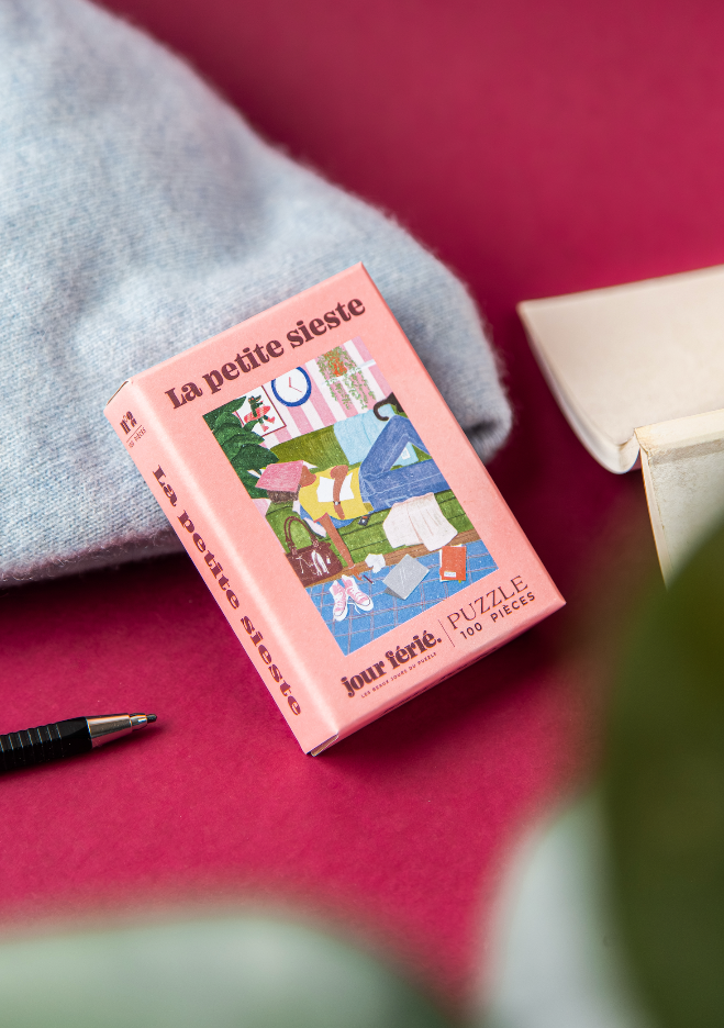 La petite sieste - Mini puzzle 100 pièces fabriqué en France