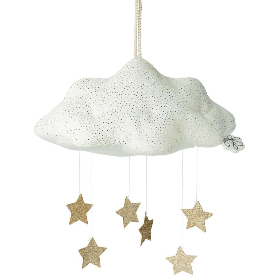 Mobile nuage blanc velours - Picca Loulou - Lili Margaret