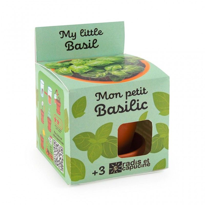 Mon petit basilic à faire pousser - radis et capucine