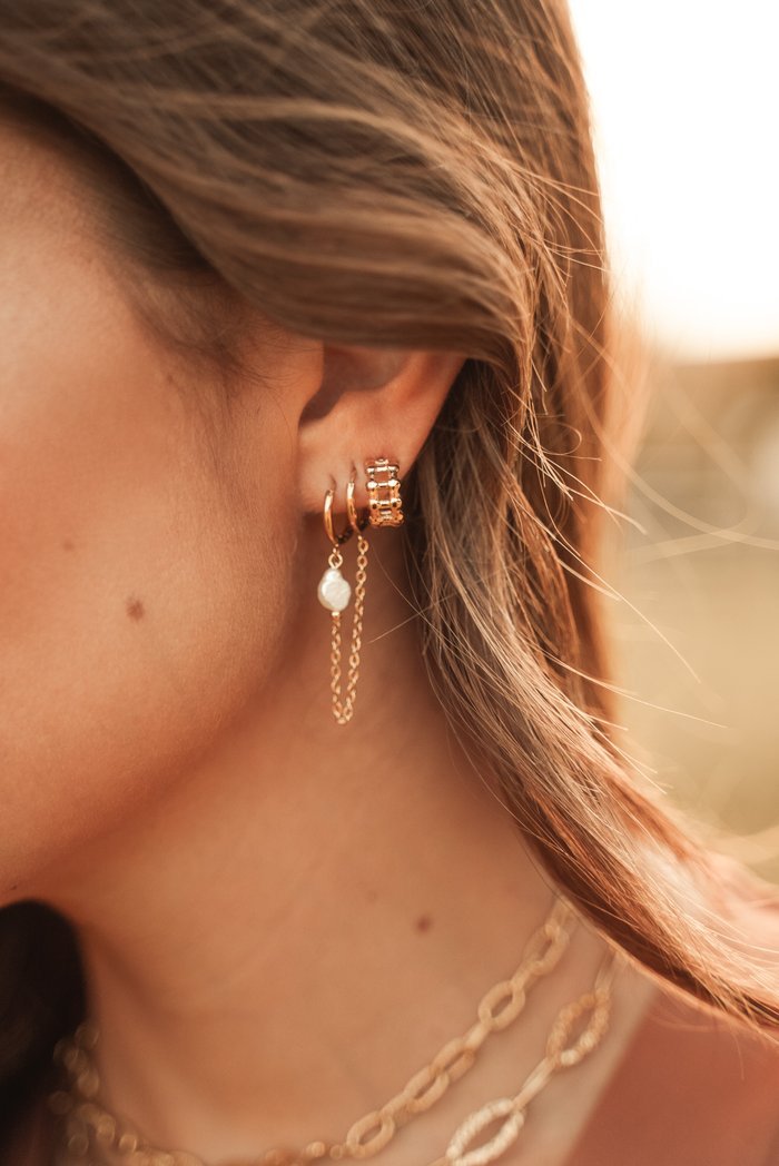 Mono boucle perlie