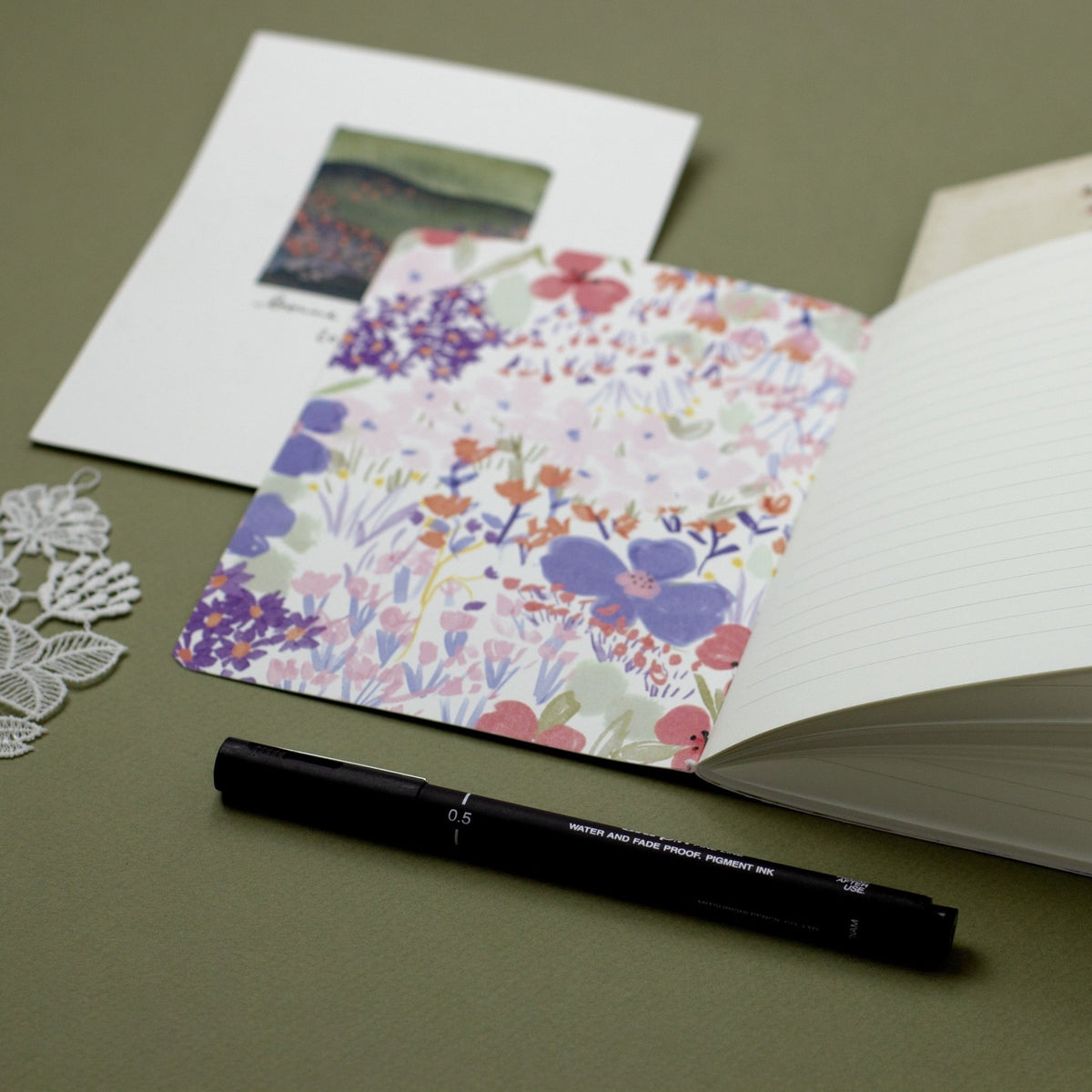 Carnet de notes A6 illustré Fleuri grand bouquet - My Lovely Thing - vue 2