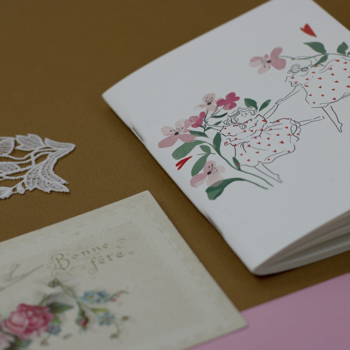 Carnet de notes A6 illustré Joyeuses danse fleurie - My Lovely Thing - vue 4