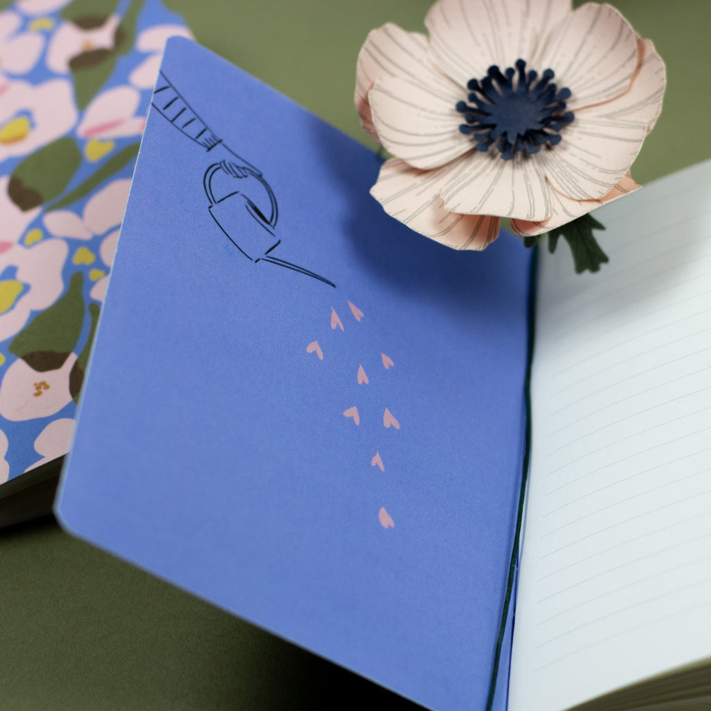 Carnet de notes A6 illustré Tendre Pensée tulipes roses - My Lovely Thing - vue 2