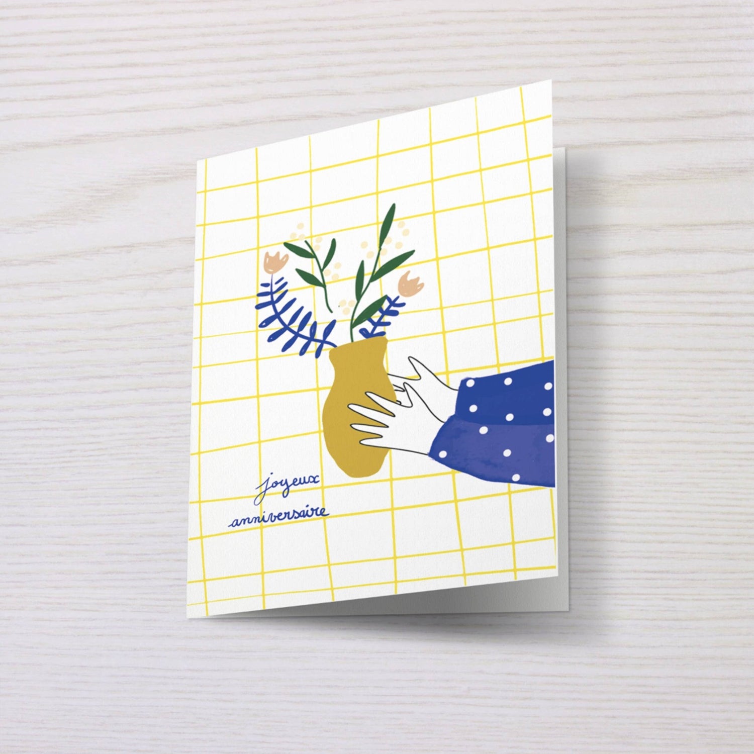 MY LOVELY THING - Carte double fleurie d&