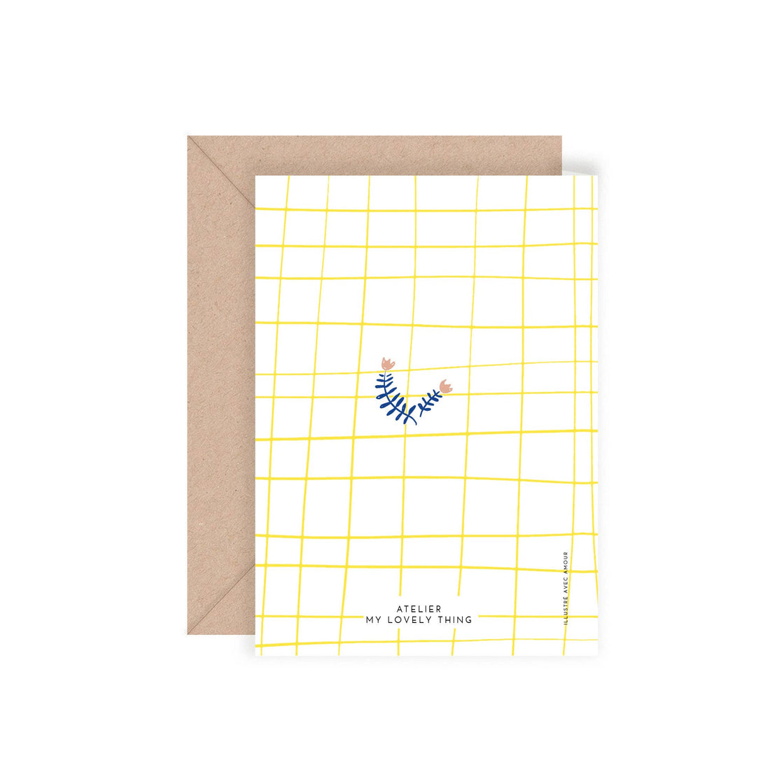 MY LOVELY THING - Carte double fleurie d&