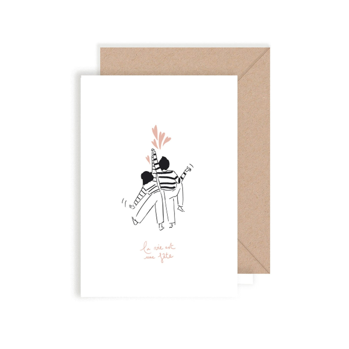 Carte double illustrée Fête La vie est une fête - My Lovely Thing