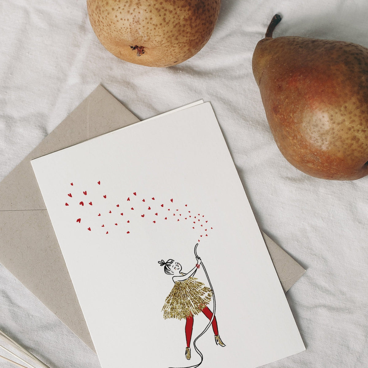 Carte double illustrée Jet de Cœurs amitié et tendresse - My Lovely Thing - vue 5