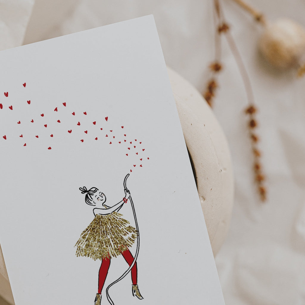 Carte double illustrée Jet de Cœurs amitié et tendresse - My Lovely Thing - vue 4