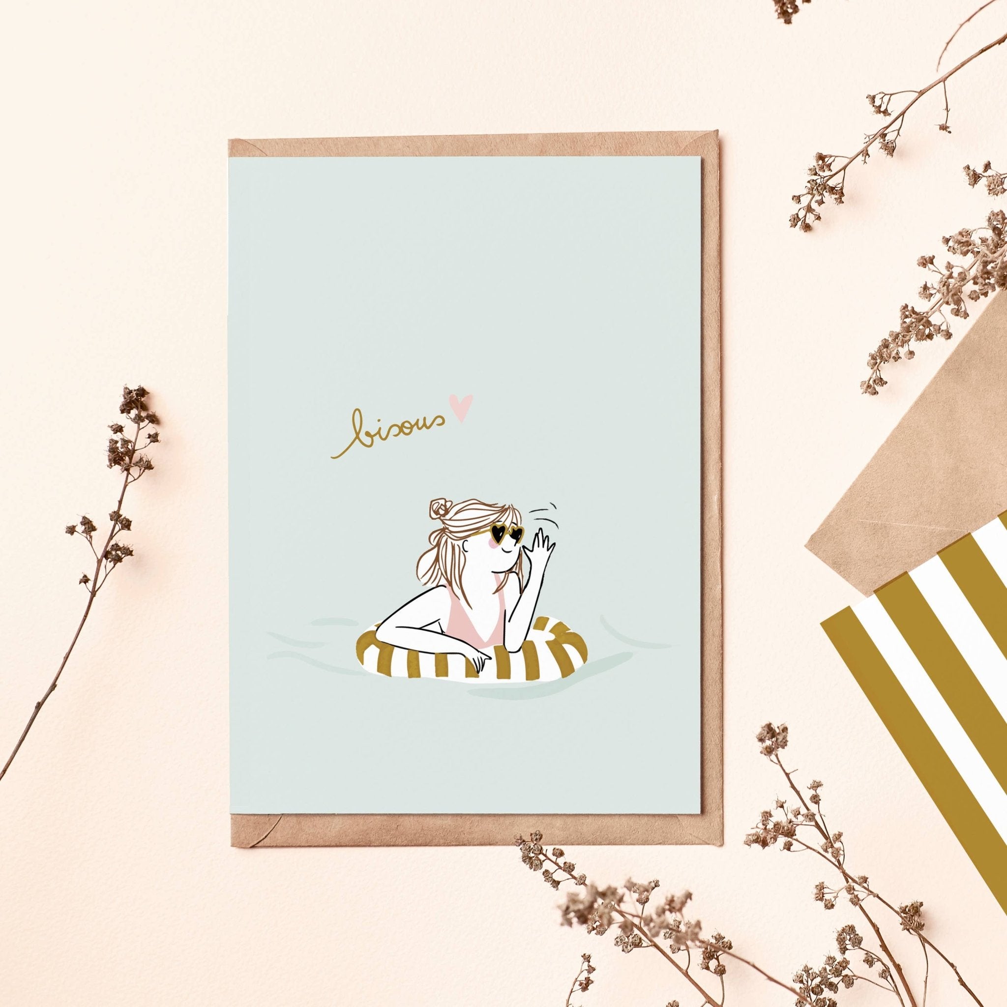 MY LOVELY THING - Carte double Many Kisses - Lili Margaret