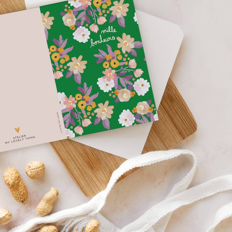 MY LOVELY THING - Carte double « Mille Bonheurs »