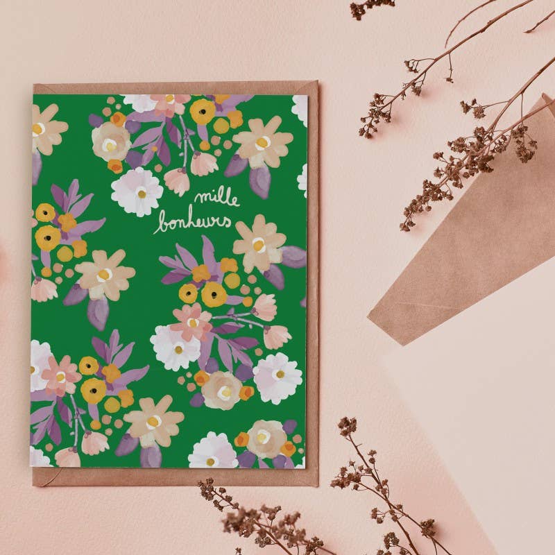 MY LOVELY THING - Carte double « Mille Bonheurs »