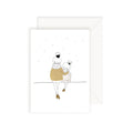 Carte illustrée maman et sa fille Love Mum and Girl Winter - My Lovely Thing