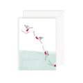 Carte illustrée Plongeuse à la mer en traits fins - My Lovely Thing